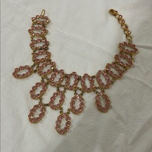 Elegant Gold and Pink Women's Bracelet